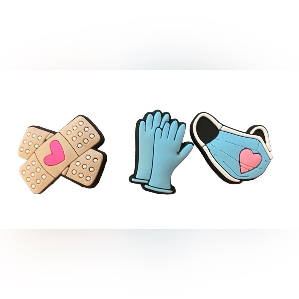 Nurse/Healthcare Croc Shoe Charms (Set of 3)